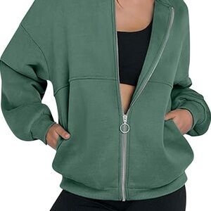 Anrabess Green Zip-Up Jacket